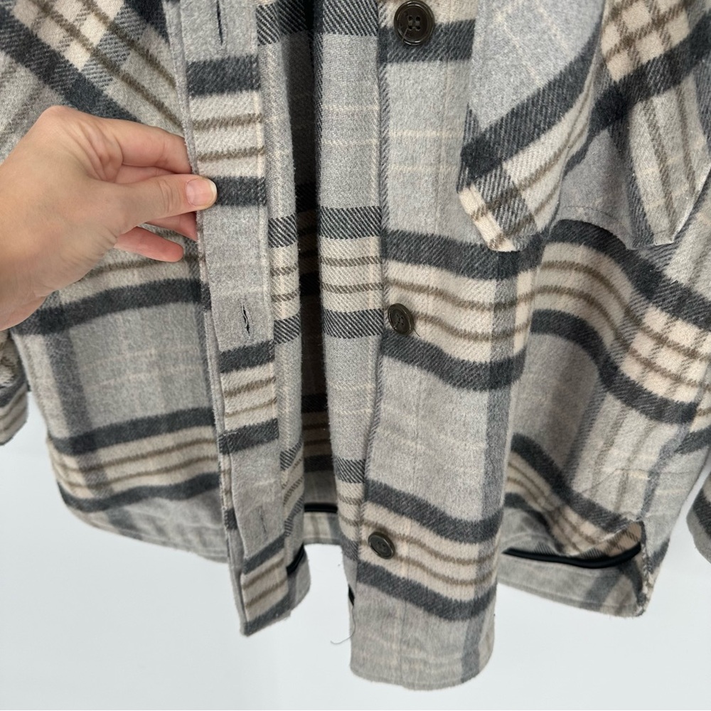 SOLD✔️2/18: NWOT Zara Plaid Overshirt, Size Large - Picture 10 of 15